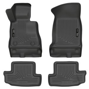 Chevrolet Camaro Floor Liners - Front + Rear - Husky Liners - WeatherBeater - Black - `16-`17 Chevrolet Camaro Floor Liners - Front + Rear - Husky Liners - WeatherBeater - Black - `16-`17